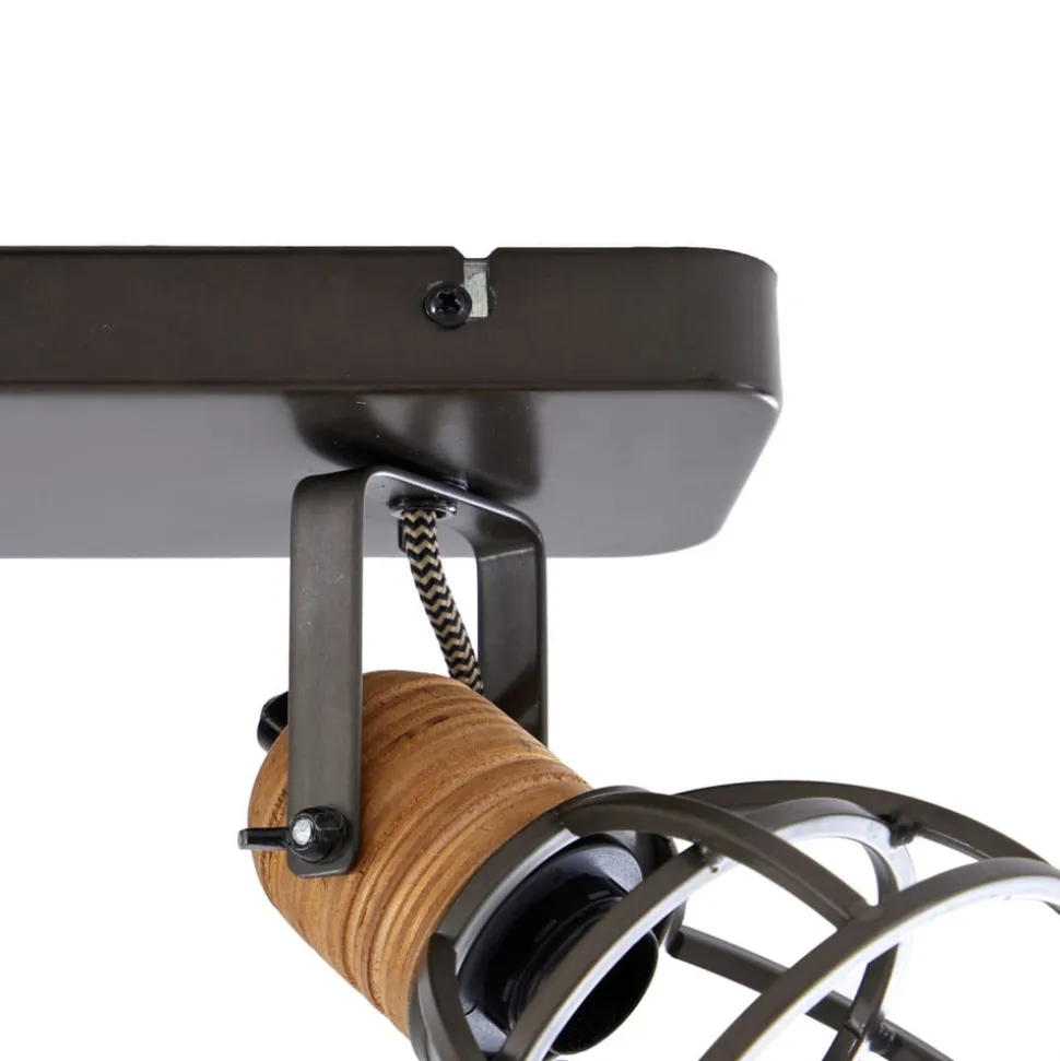 Lindby Arinthea takspotlight, 2-lys, svart, stål, E14