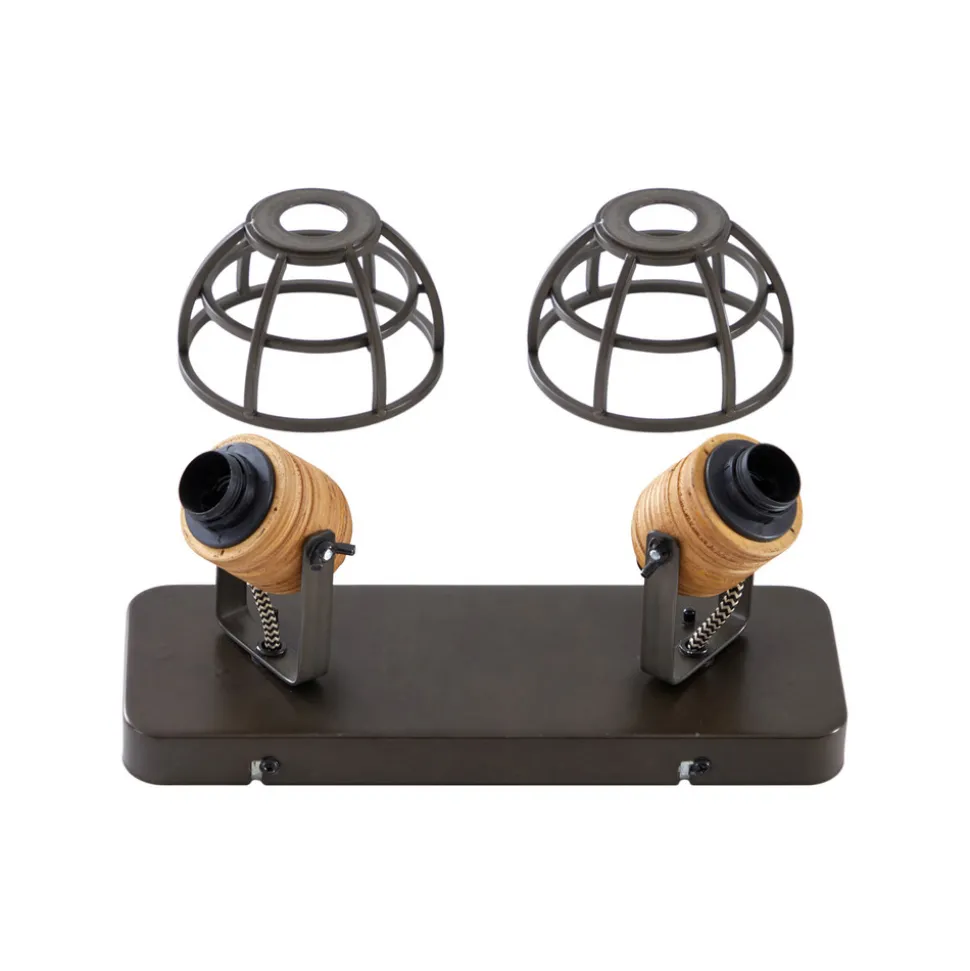 Lindby Arinthea takspotlight, 2-lys, svart, stål, E14