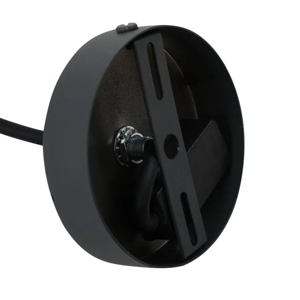 Lindby Arona utendørs hengelampe, Ø 38 cm, hvit