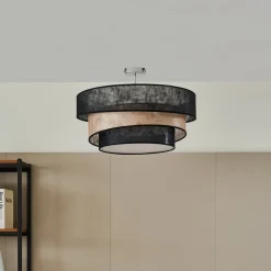 Lindby Ayvira taklampe, svart, gull