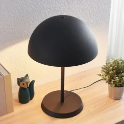 Lindby bordlampe Idalene, høyde 51 cm, svart, metall