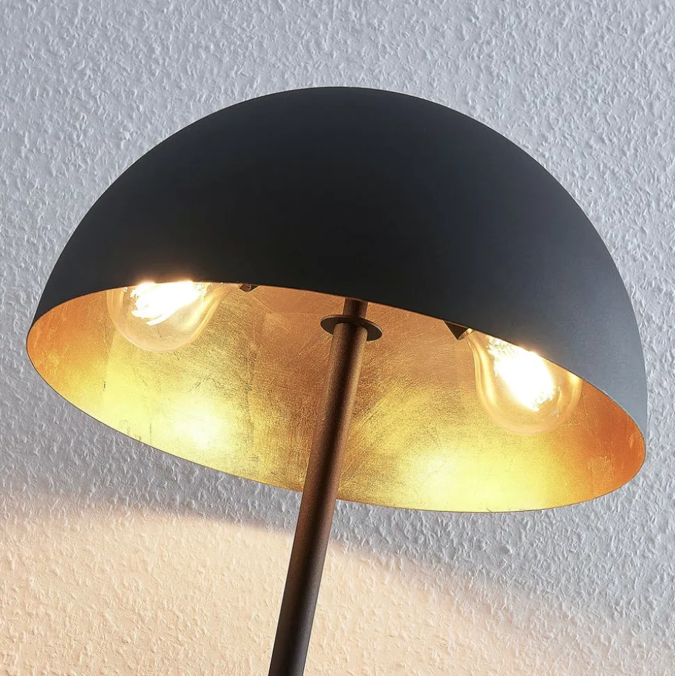 Lindby bordlampe Idalene, høyde 51 cm, svart, metall
