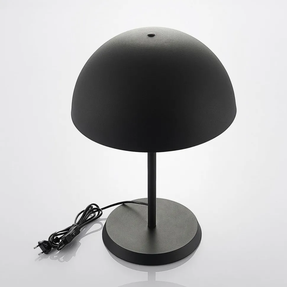 Lindby bordlampe Idalene, høyde 51 cm, svart, metall