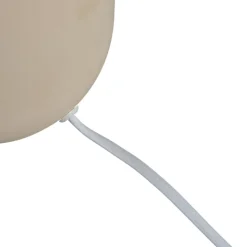Lindby bordlampe Lennes, beige, glass, Ø 20 cm
