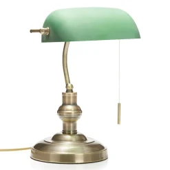 Lindby bordlampe Milenka, bronse, høyde 38 cm, metall