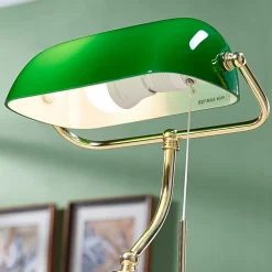 Lindby bordlampe Milenka, messing, høyde 39 cm, metall