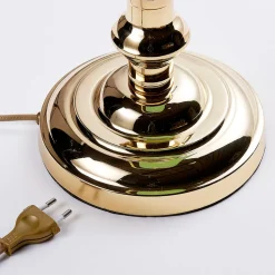 Lindby bordlampe Milenka, messing, høyde 39 cm, metall