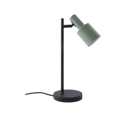 Lindby bordlampe Ovelia, grønn/svart, metall, E27