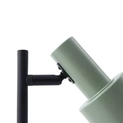 Lindby bordlampe Ovelia, grønn/svart, metall, E27