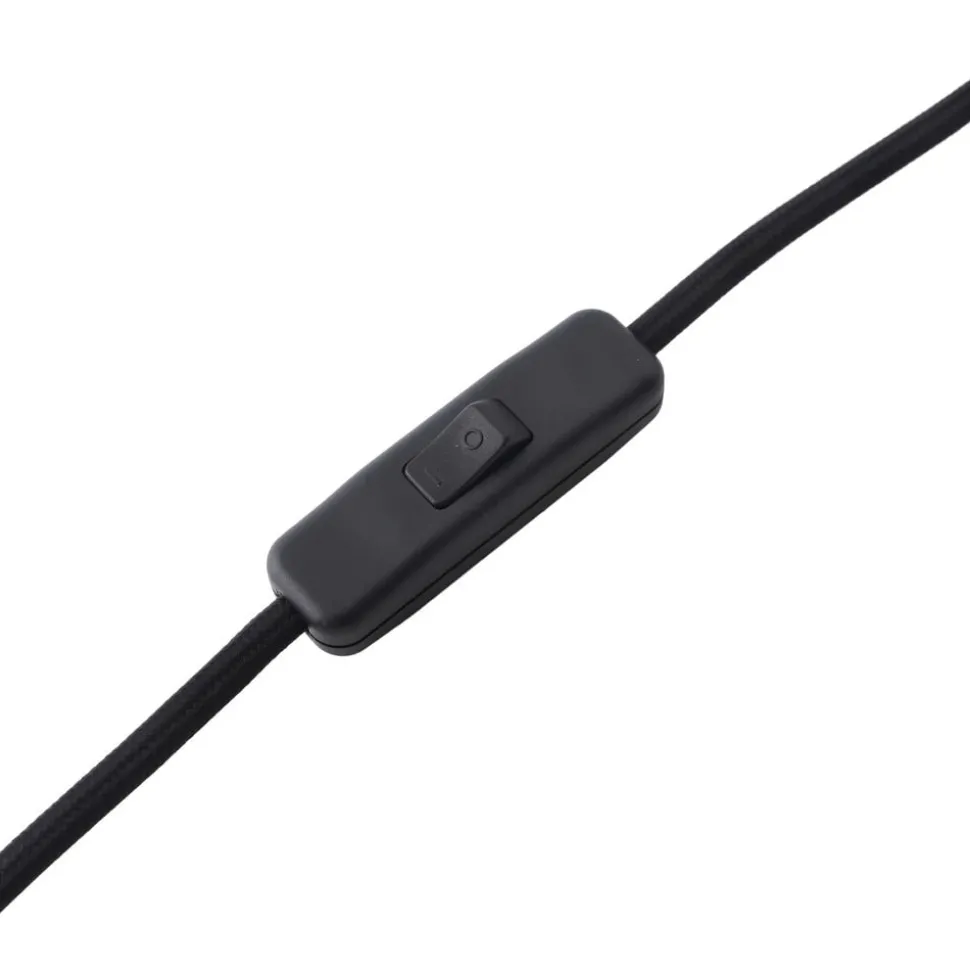 Lindby bordlampe Ovelia, oransje/svart, metall, E27