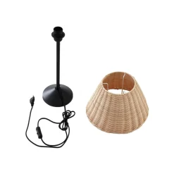 Lindby bordlampe Zyralia, trefarget, rotting, Ø 30 cm