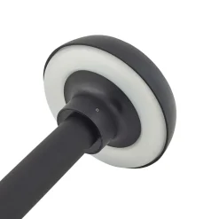 Lindby Brinca lampe med jordspyd, svart, PC, sensor