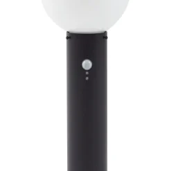 Lindby Dangan sokkellampe, hvit, 60 cm, glass, sensor