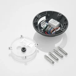 Lindby Huban gulv-spotlight med LED, 2 lyskilder