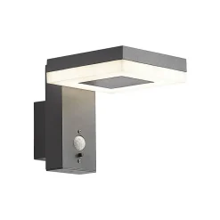 Lindby Laira utendørs LED-solcellevegglampe 15,5cm