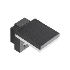 Lindby Laira utendørs LED-solcellevegglampe 15,5cm