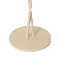 Lindby LED oppladbar bordlampe Janea, CROSS, beige, metall