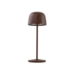 Lindby LED-bordlampe Arietty, brun, dimbar, IP65