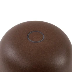 Lindby LED-bordlampe Arietty, brun, dimbar, IP65