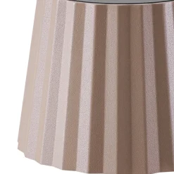 Lindby LED-bordlampe med batteri Esali, beige, metall, IP65