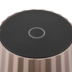 Lindby LED-bordlampe med batteri Esali, beige, metall, IP65