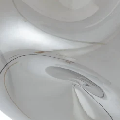 Lindby Lelia taklampe, røykgrå, glass, Ø 35 cm