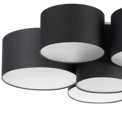 Lindby Maureka taklampe, 94 cm, 6 lyskilder, tekstil