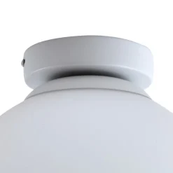 Lindby Meriala taklampe, hvit, glass Ø 25 cm