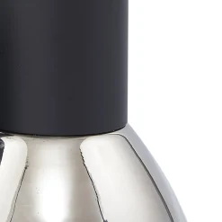 Lindby Pendura vegglampe, Ø 9 cm, svart, glass