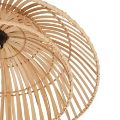 Lindby taklampe Ilajus, Ø 62 cm, naturlig bambus