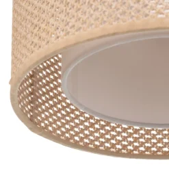 Lindby taklampe Soula, Ø 26 cm, beige, plast, E27