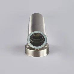 Lindby utendørs vegglampe Hakan, opp/ned, stål, IP44, GU10