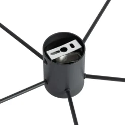 Lindby Valisa taklampe, svart, 5-lamper