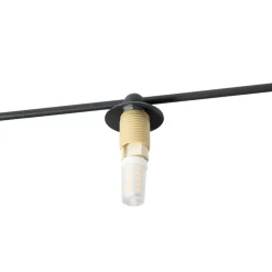 Lindby Valisa taklampe, svart, 5-lamper