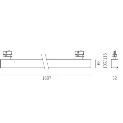 LOG 50 SKINNESPOTTER MED 3-FASET ADAPTER
