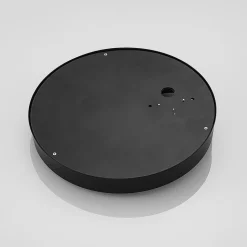 Lucande Andelina vegglampe, rund, svart