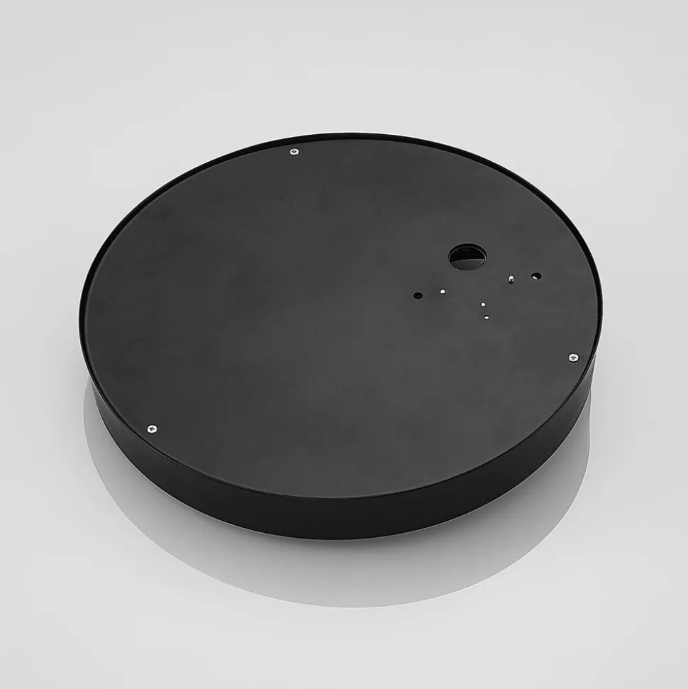 Lucande Andelina vegglampe, rund, svart