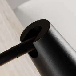 Lucande Angelina klemmelampe, svart/gull, metall, 47 cm