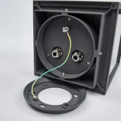 Lucande Annalea sokkellampe, 55 cm, antrasitt, IP54