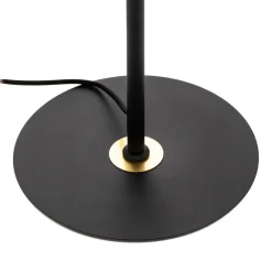 Lucande Aparas gulvlampe, bladlook, svart-gull