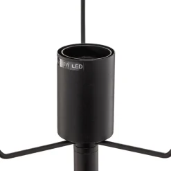 Lucande Aparas gulvlampe, bladlook, svart-gull