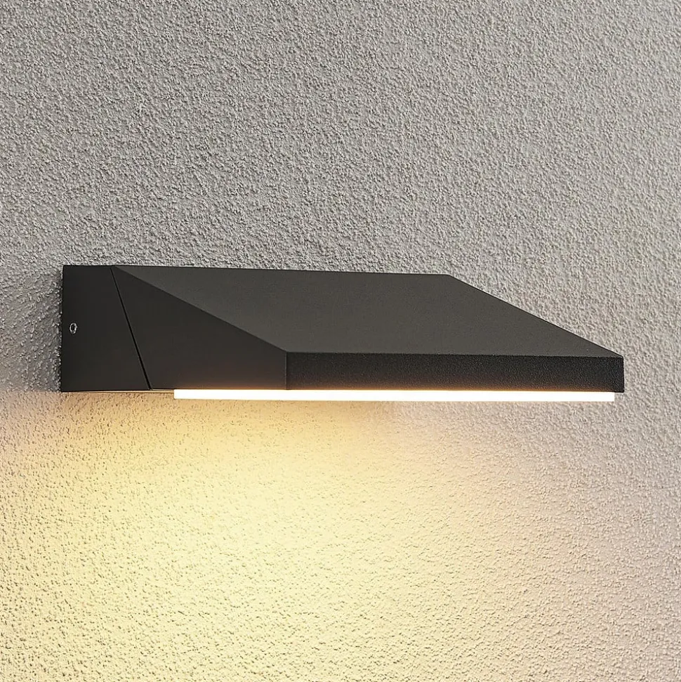 Lucande Auda LED utendørs vegglampe