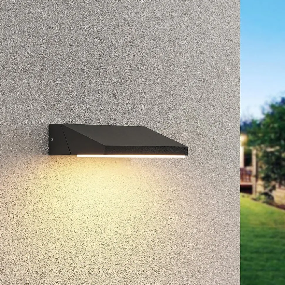 Lucande Auda LED utendørs vegglampe