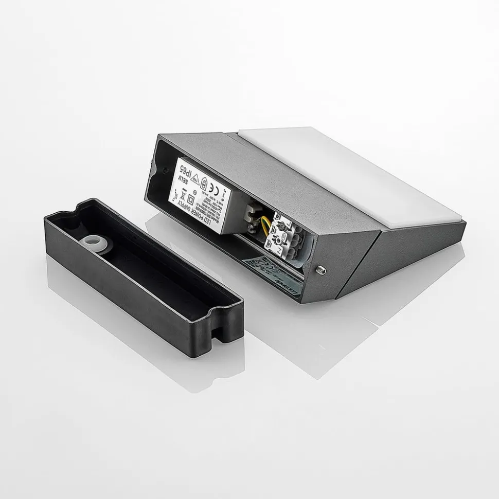 Lucande Auda LED utendørs vegglampe