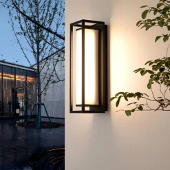 Lucande Banetti utendørs LED-vegglampe, 50 cm