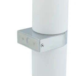 Lucande Basolo vegglampe til bad, krom, høyde 31,5 cm, glass, IP44