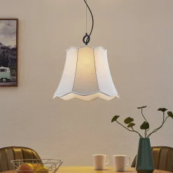 Lucande Binta hengelampe, 1 lyskilde, sølvgrå