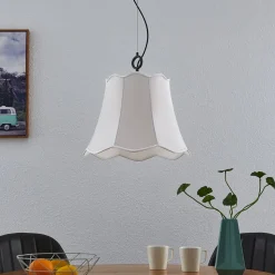 Lucande Binta hengelampe, 1 lyskilde, sølvgrå