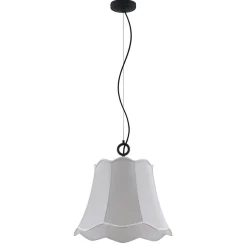 Lucande Binta hengelampe, 1 lyskilde, sølvgrå