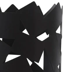 Lucande bordlampe Aeloria, svart, jern, Ø 12 cm, E27